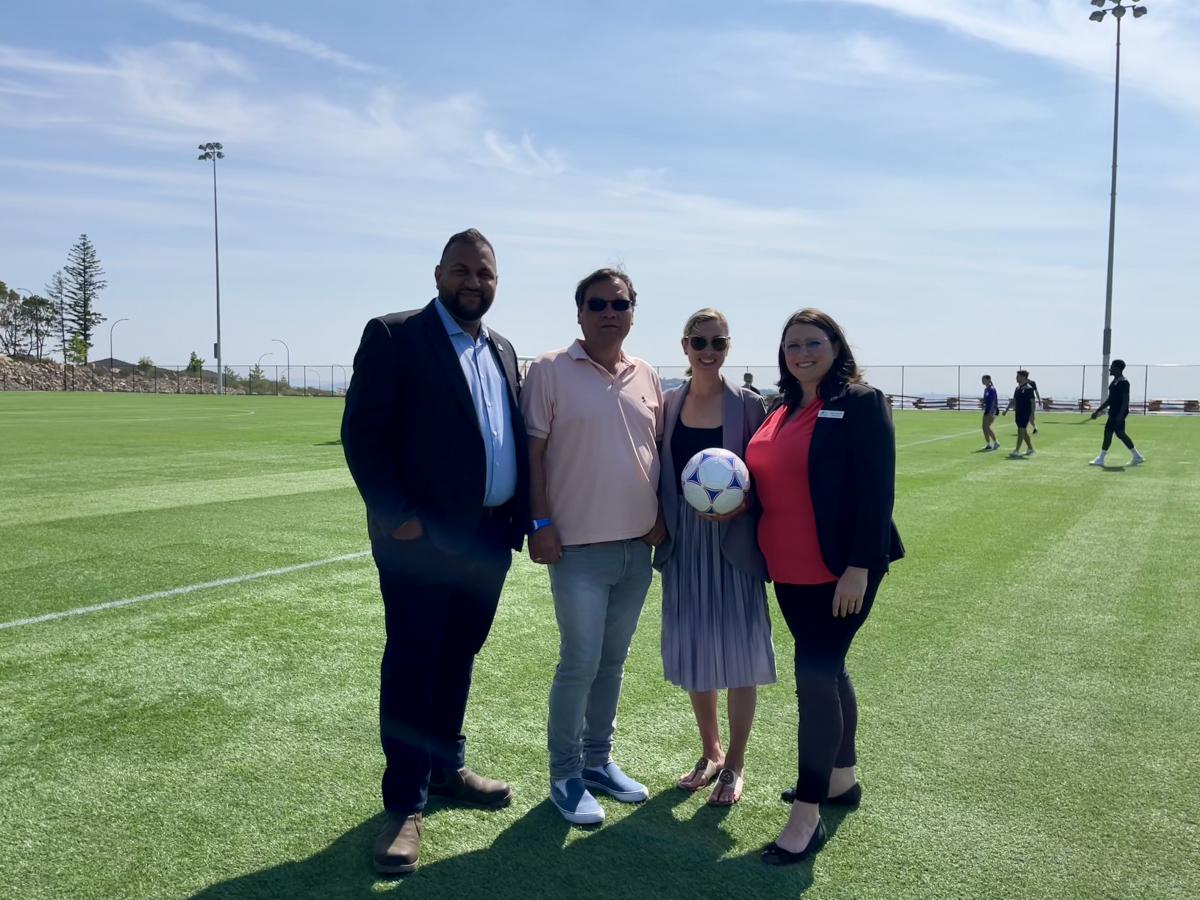 All Weather Field Opens on Future Elementary School Site in North